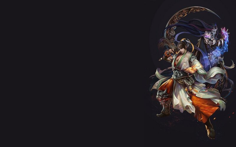 Warrior with a Crescent Blade