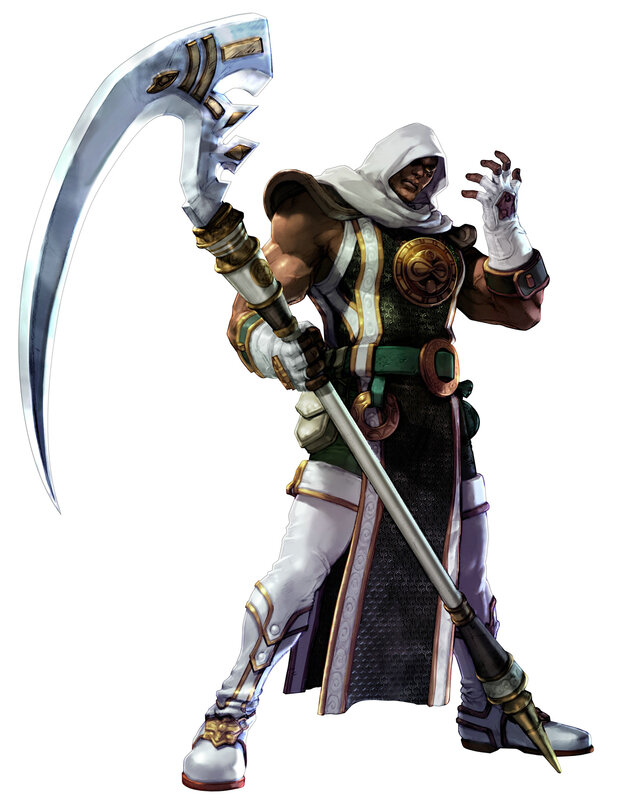 Warrior with a large scythe