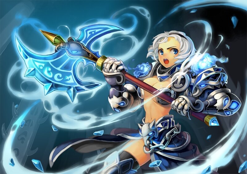Warrior with a magical axe