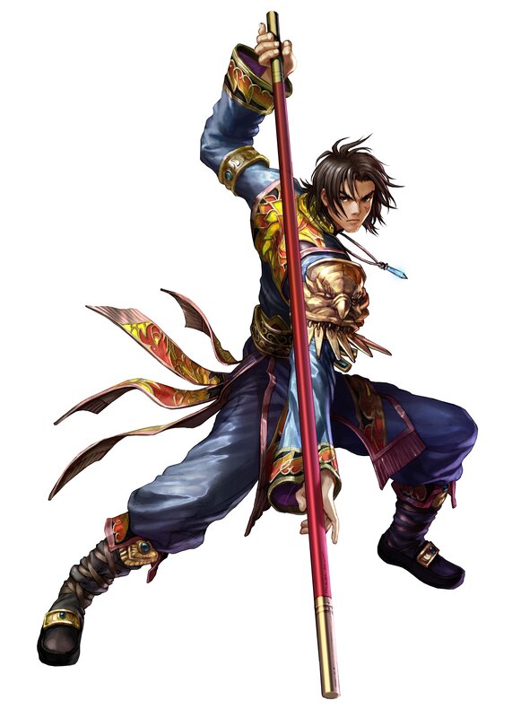 warrior with a staff