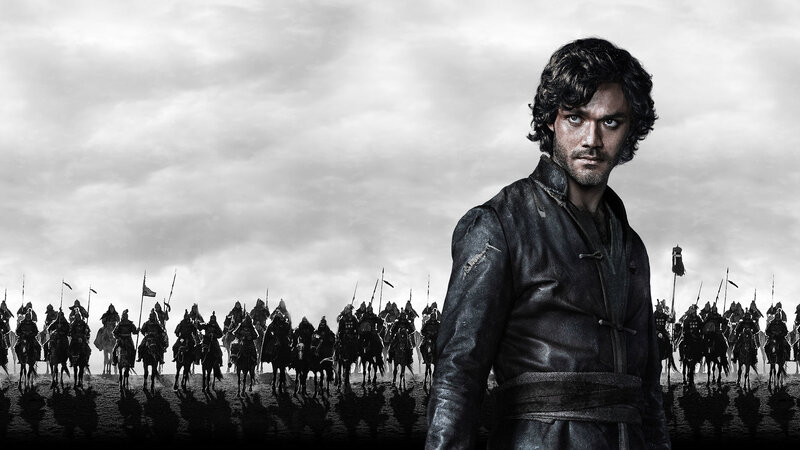 warrior with army in background