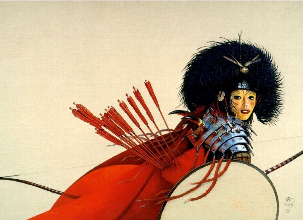 warrior with arrows