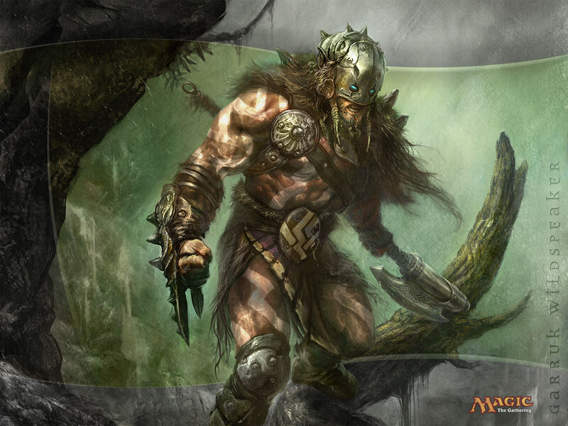 Warrior with Axe — Green