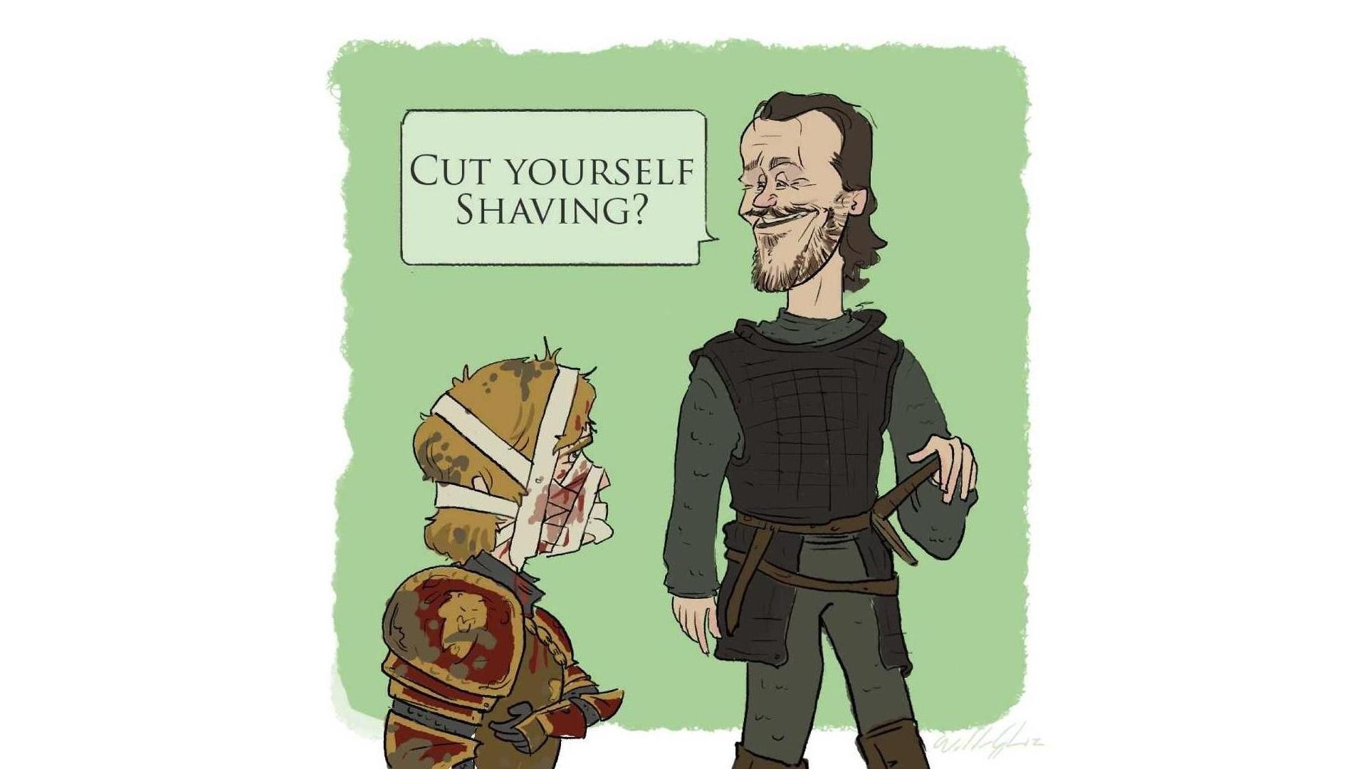 Warrior with bandaged head
