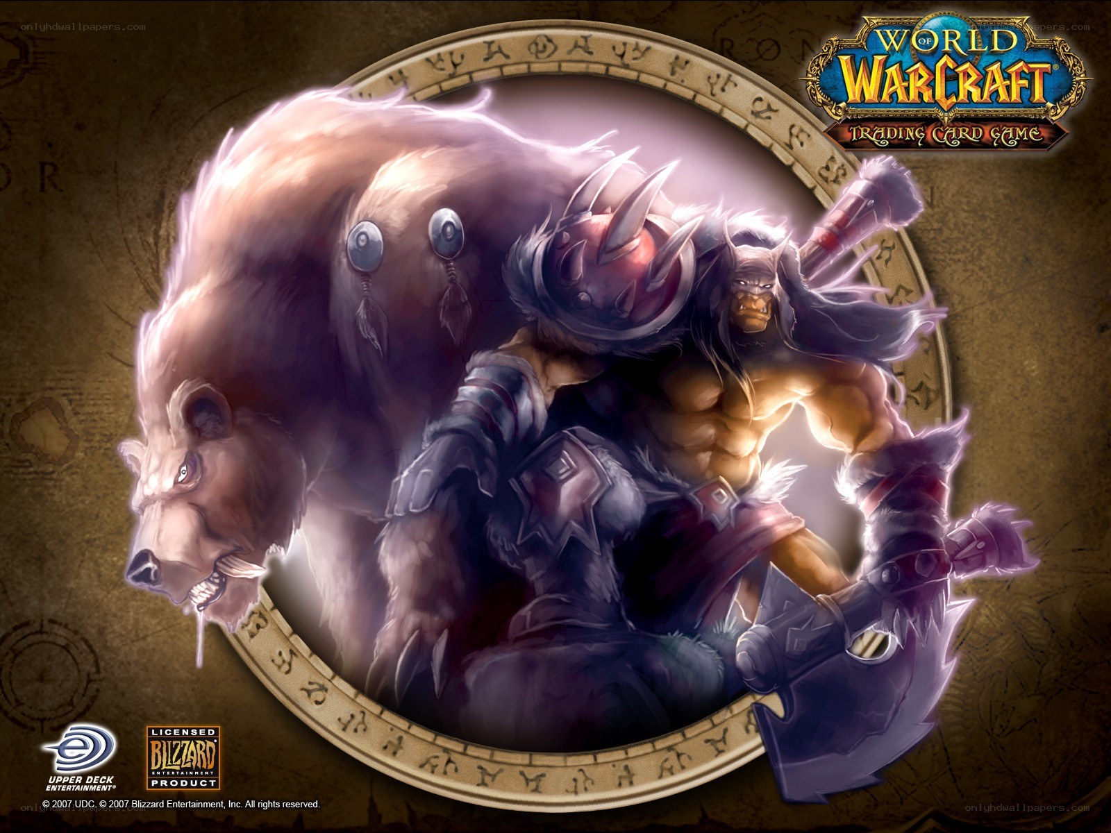 Warrior with bear companion