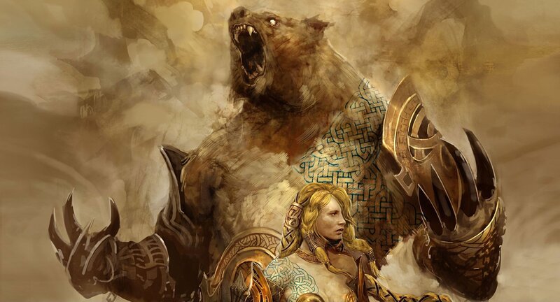 Warrior with Bear Spirit — Brown