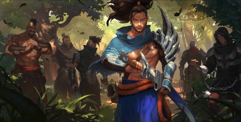 Warrior with Blue Cloak