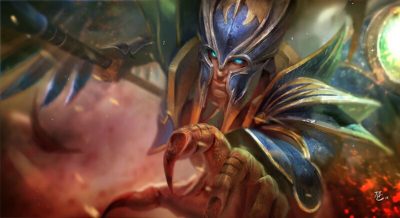 Warrior with Blue Helmet