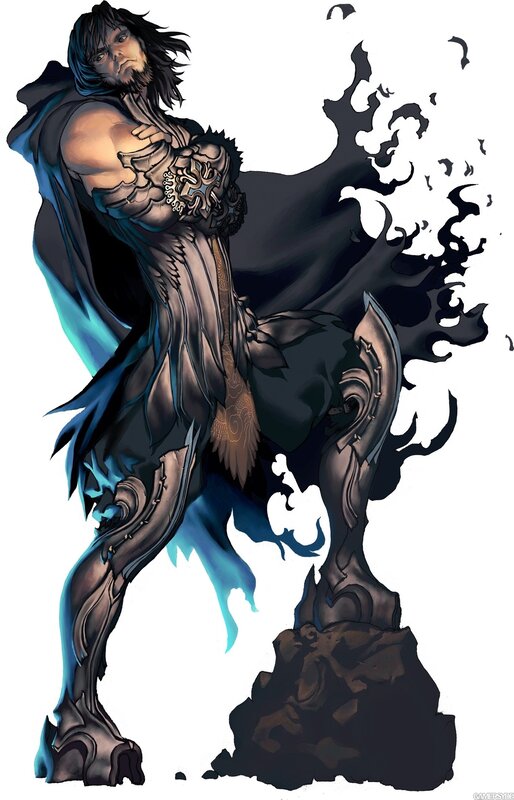 warrior with dark energy