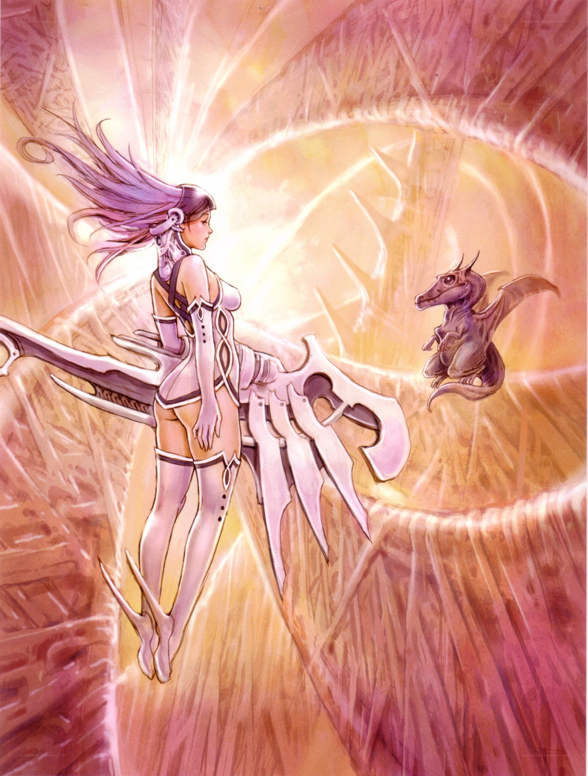 warrior with dragon companion