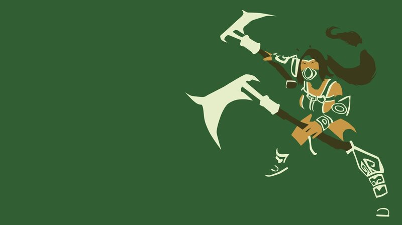 warrior with dual axes