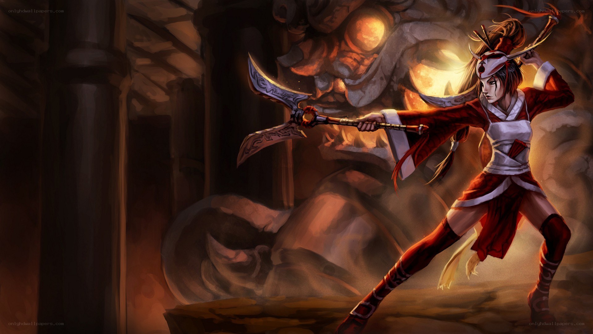 warrior with dual blades