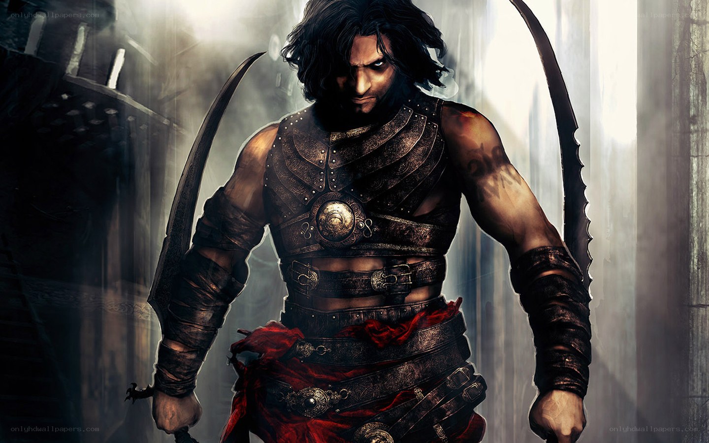 warrior with dual blades