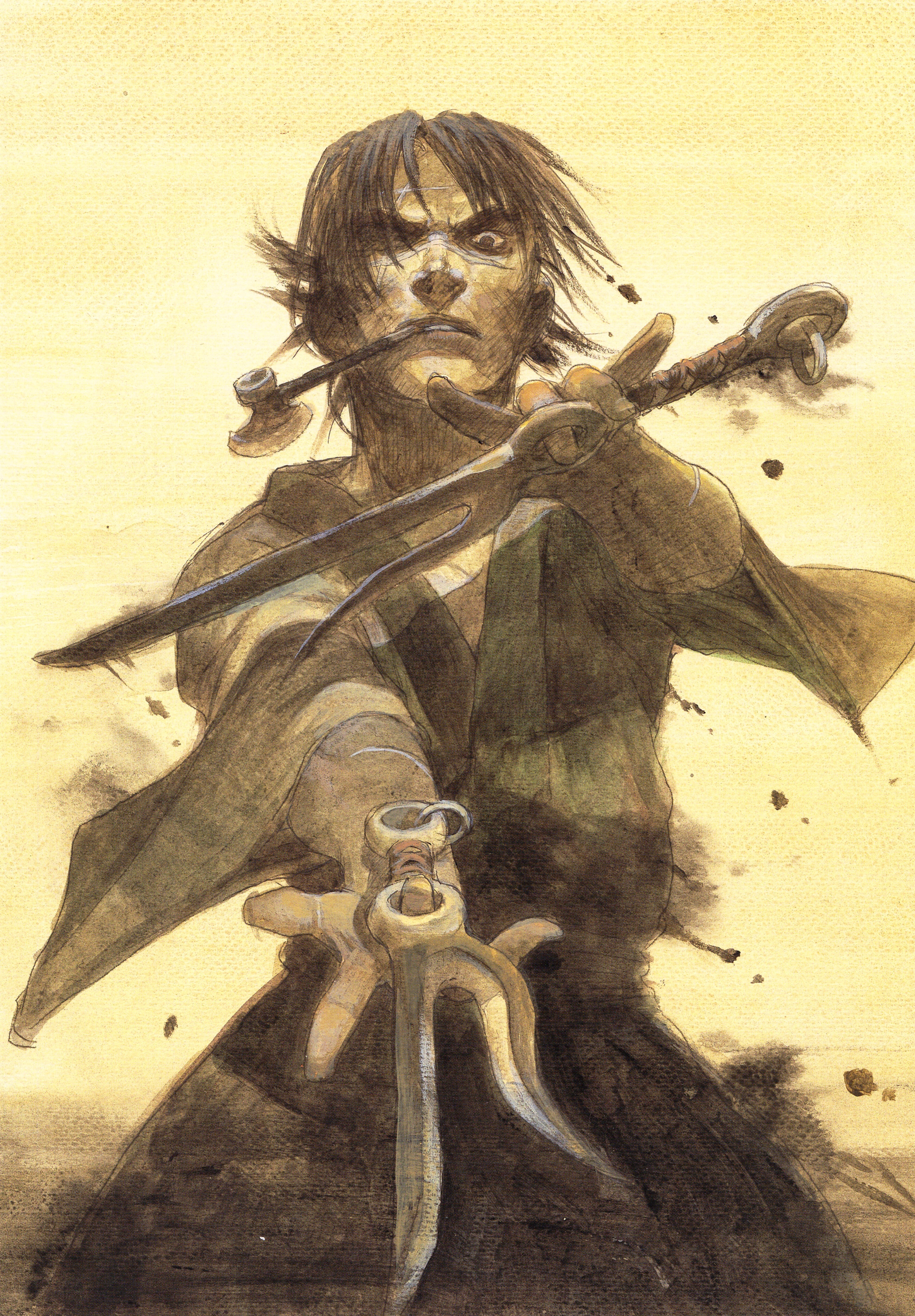 warrior with dual blades
