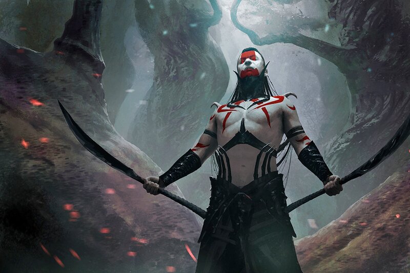 Warrior with Dual Scythes