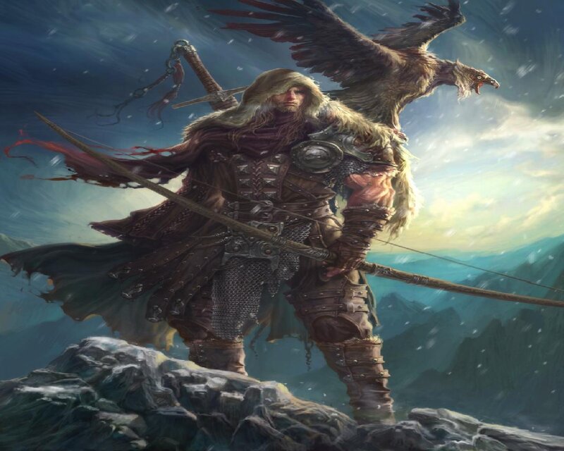 Warrior with Eagle