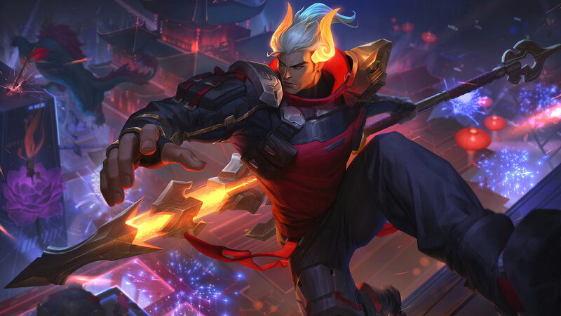 Warrior with Flaming Hair