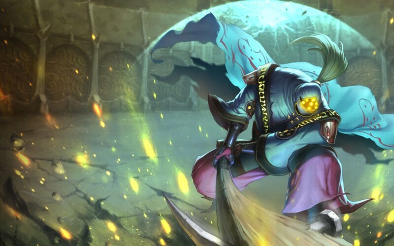 warrior with glowing eye