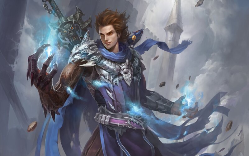 Warrior with Glowing Hands
