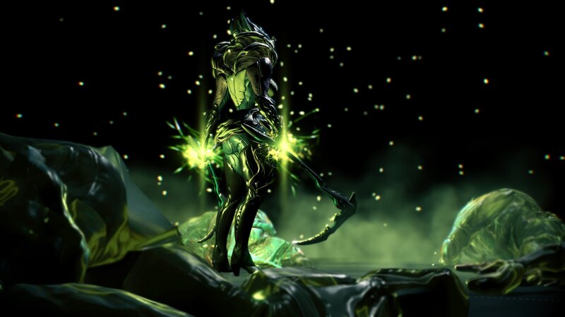 Warrior with Glowing Weapon — Black
