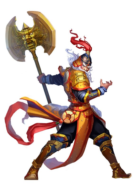 warrior with golden axe