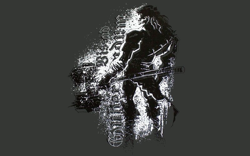 warrior with hammer design