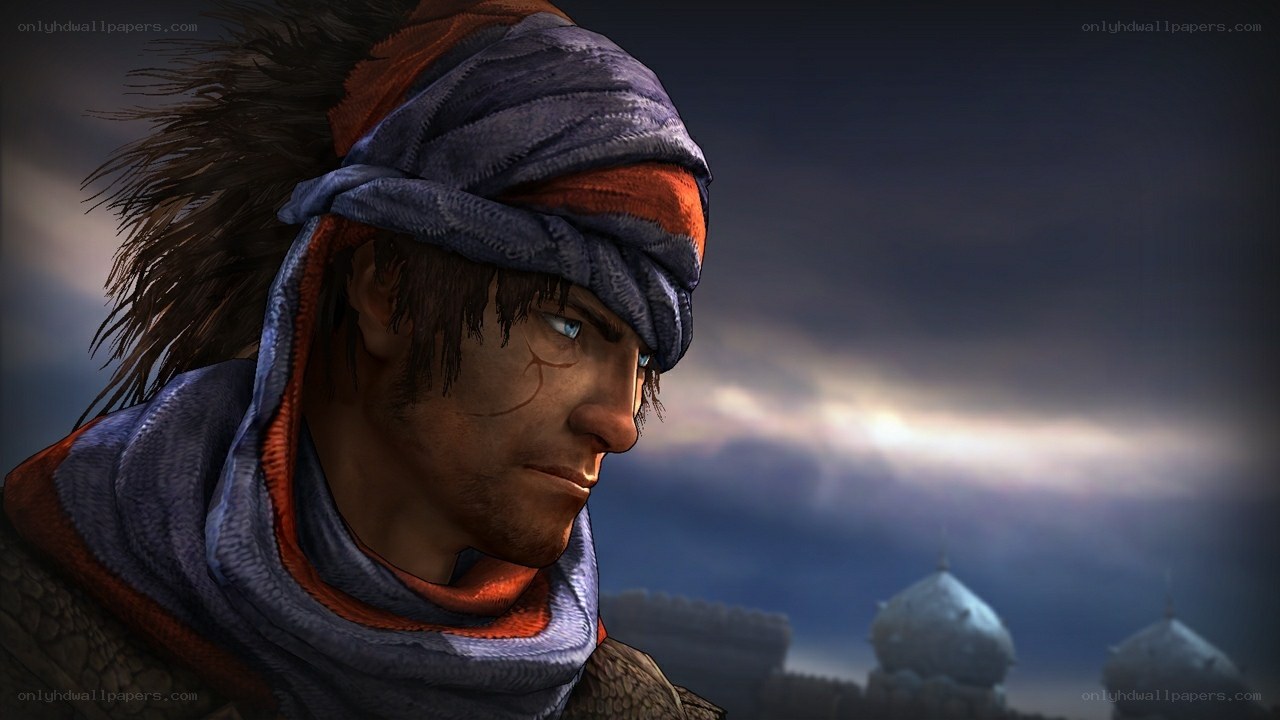 warrior with headscarf in desert