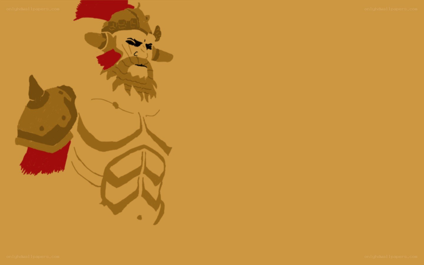 warrior with helmet and shield