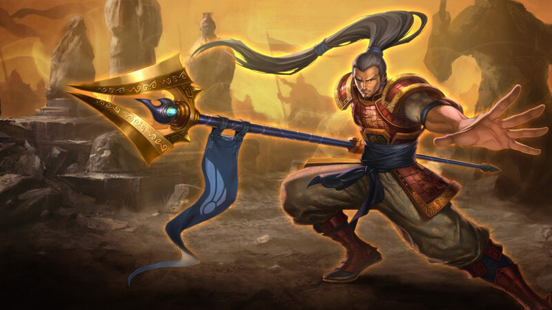 Warrior with Large Axe — Gold