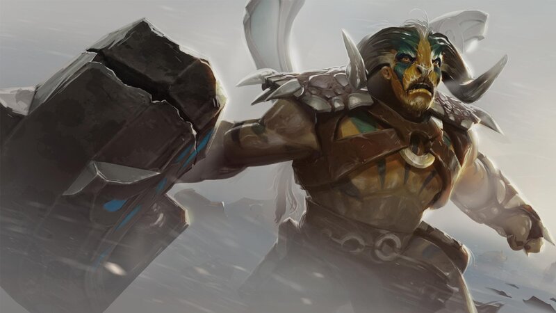 Warrior with Large Hammer