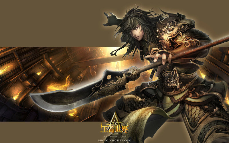 Warrior with Large Sword — Brown, Dramatic
