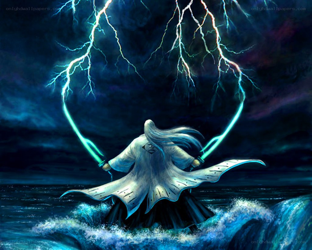 Warrior with lightning swords