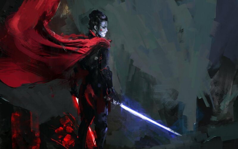 Warrior with Lightsaber