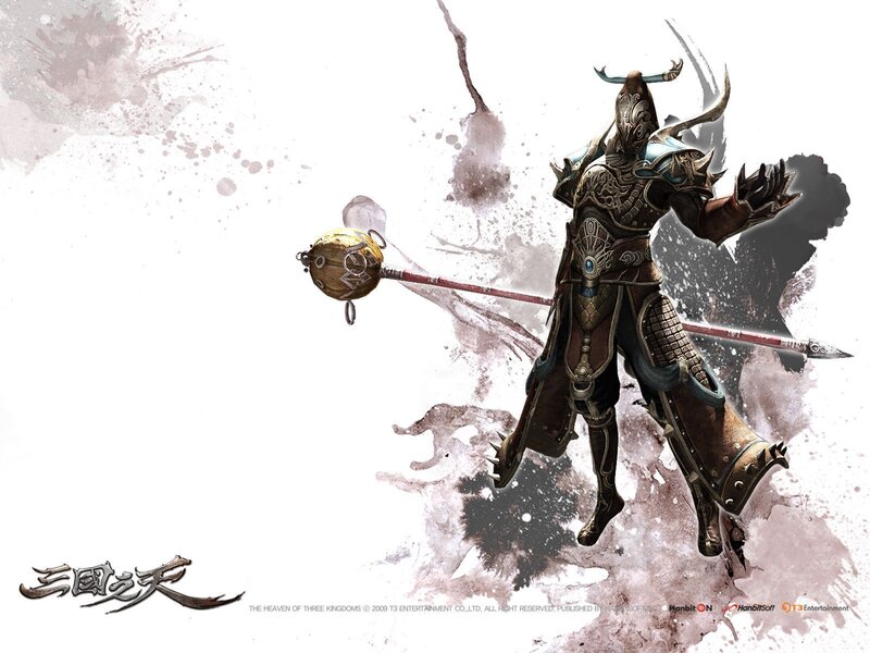 Warrior with mace in armor