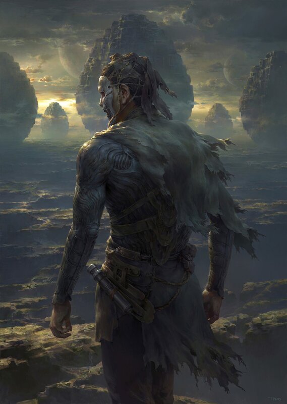Warrior with Mask and Cloak