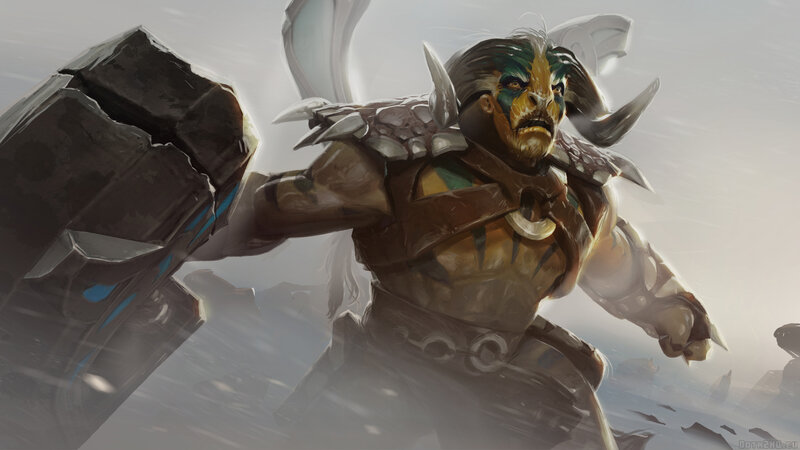 warrior with massive hammer