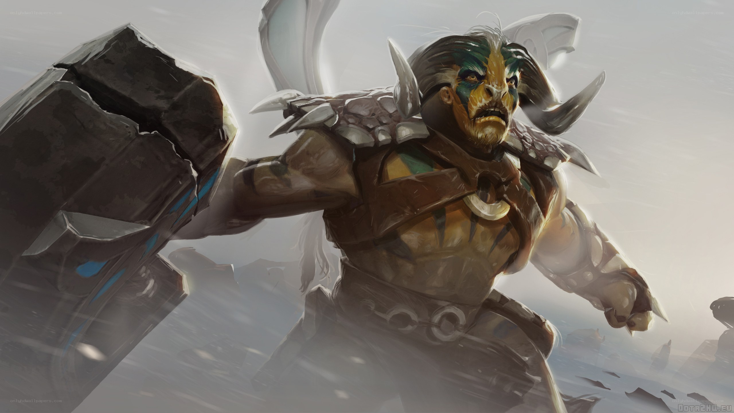 warrior with massive hammer
