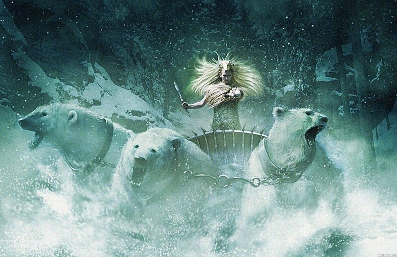 Warrior with polar bears