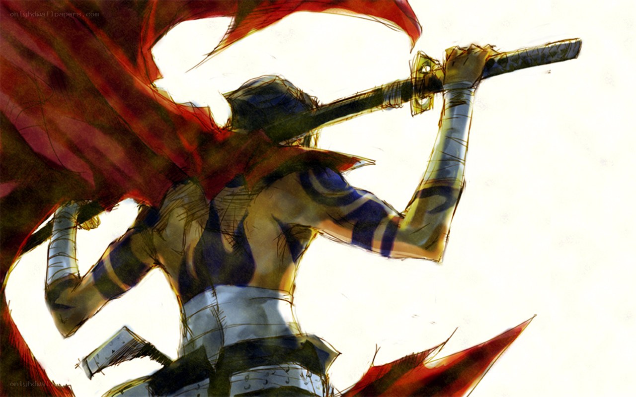 warrior with red cape and sword