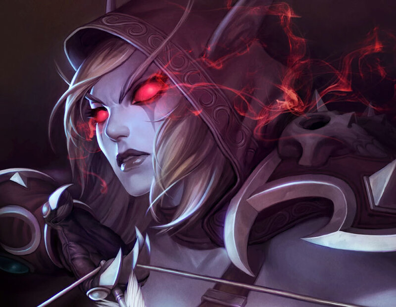 Warrior with red eyes