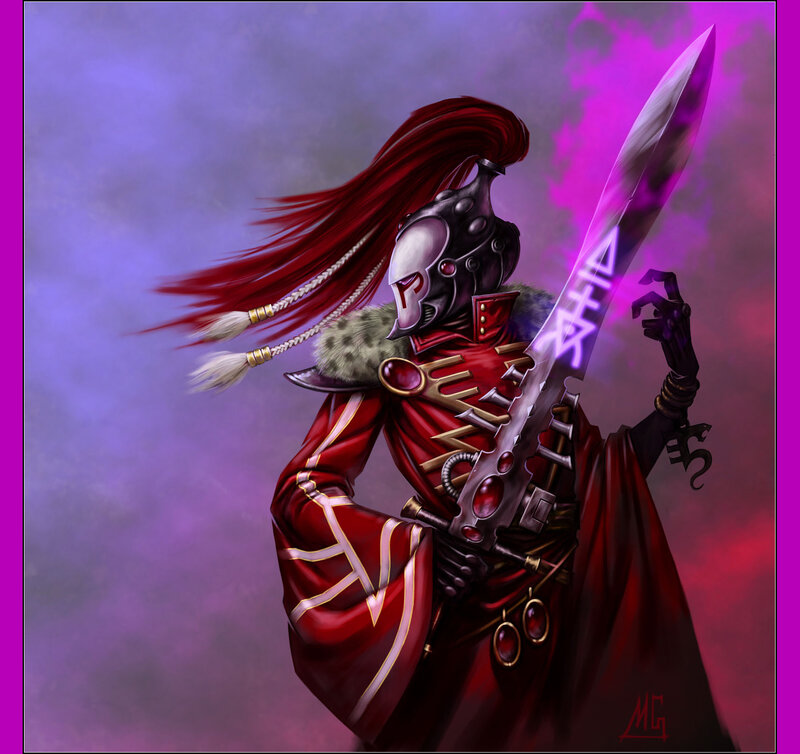 Warrior with Red Hair — Dramatic