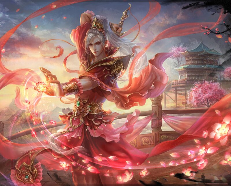 Warrior with Red Robes