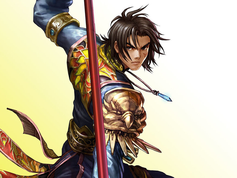 warrior with spear and armor
