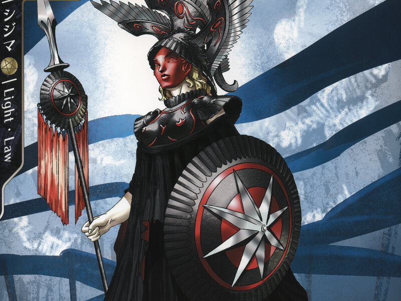 Warrior with spear and shield