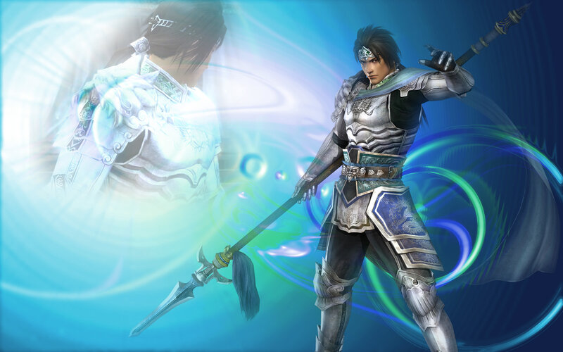 Warrior with Spear — Blue