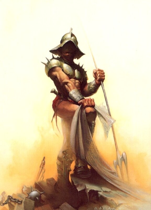 Warrior with Spear — Yellow