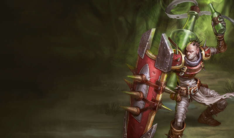 warrior with spiked shield