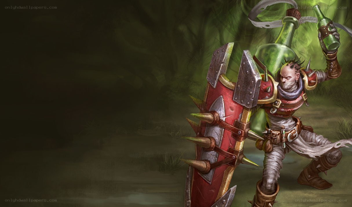 warrior with spiked shield