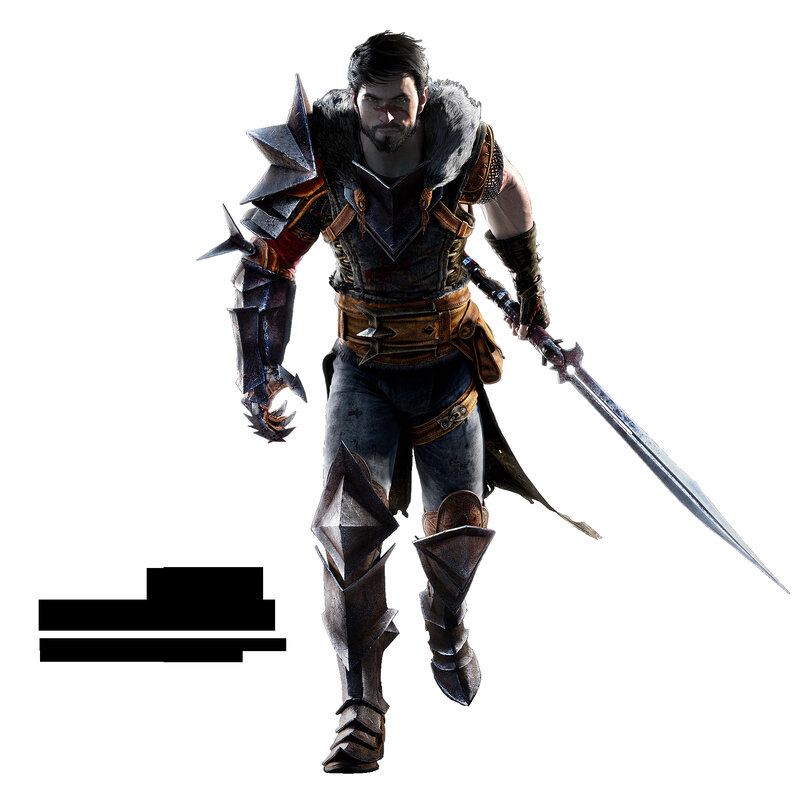 warrior with sword and armor