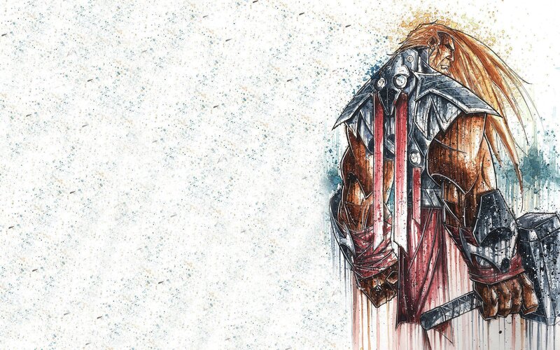 warrior with sword and armor